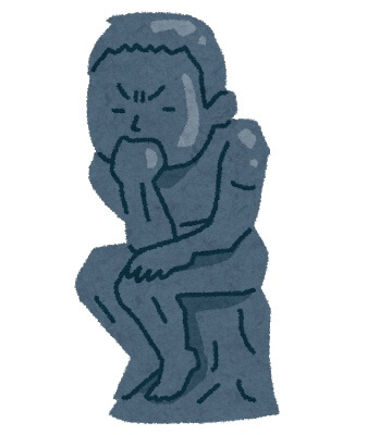 悩む人